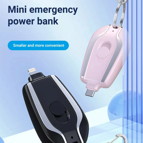 Emergency Charging Mini Keychain 1500mah Portable Power Bank