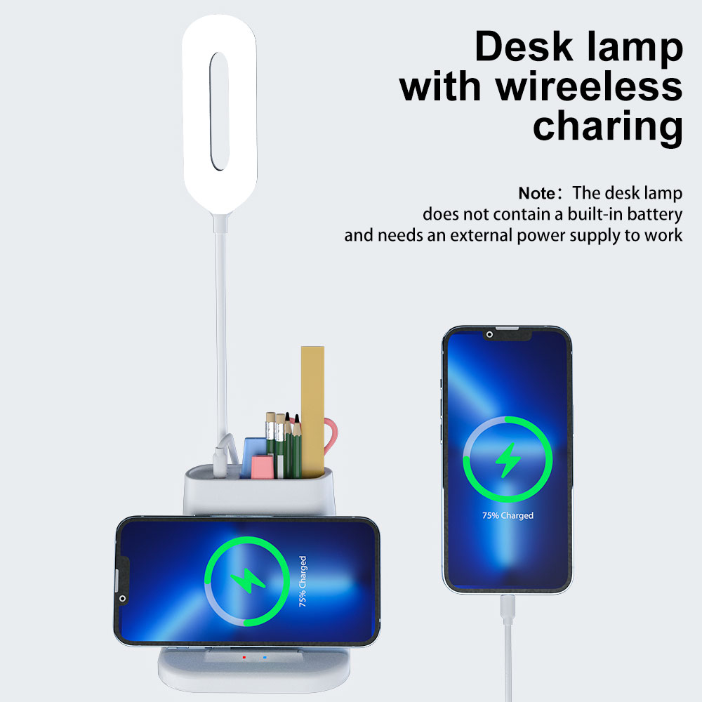 5 In 1 Wireless Charging Station Qi 15w Fast Portable Pen Holder Wireless Charger