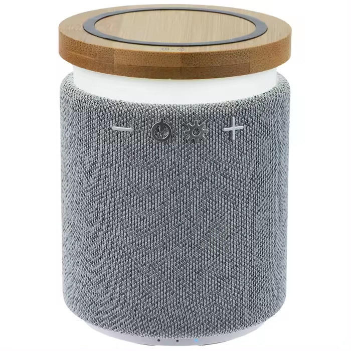 LED Light Lamp BT Speaker Fast Wireless Charger Station
