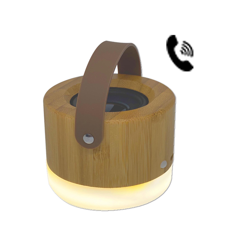 Bamboo Wooden Mini Portable Wireless Speaker Rechargeable Speaker