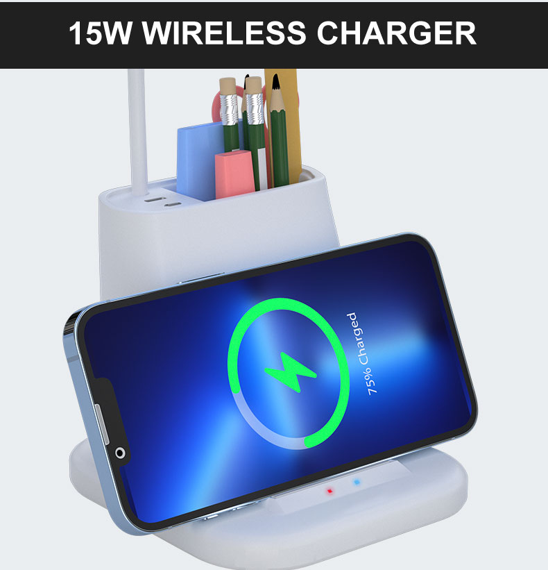 5-1 Wireless Charger Desk Lamp
