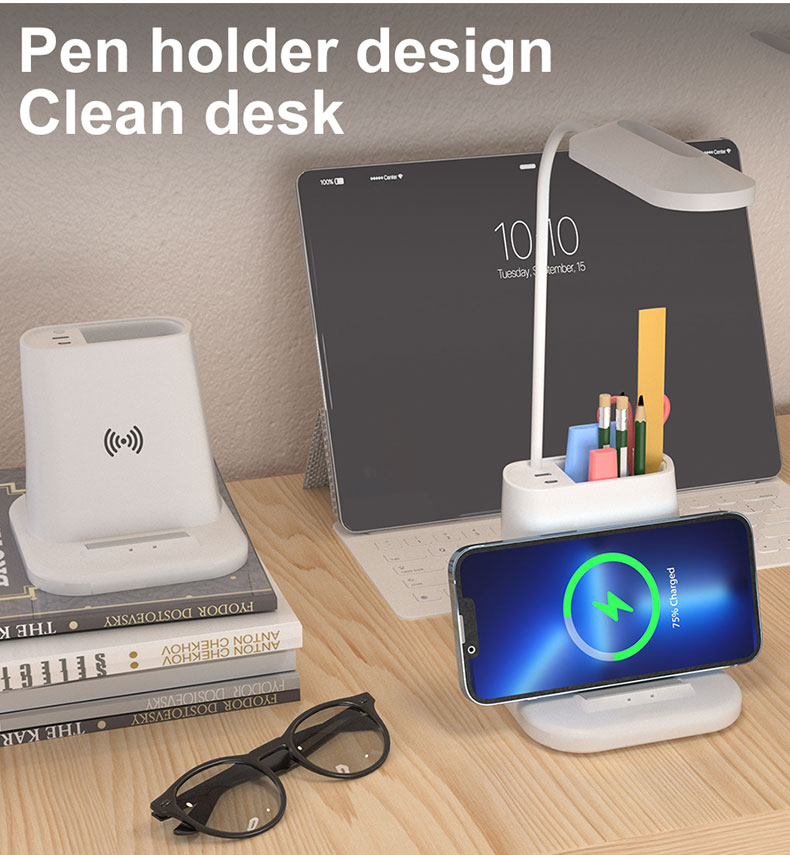 5-1 Wireless Charger Desk Lamp