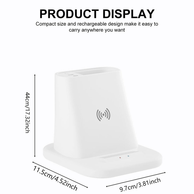 Multifunctional Office Phone Wireless Charger Promotional Gift Wireless Charger With Pen Holder