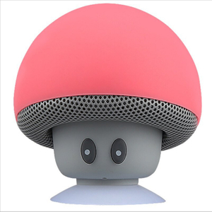Portable Mini Wireless Mushroom Speaker with Suction Cup