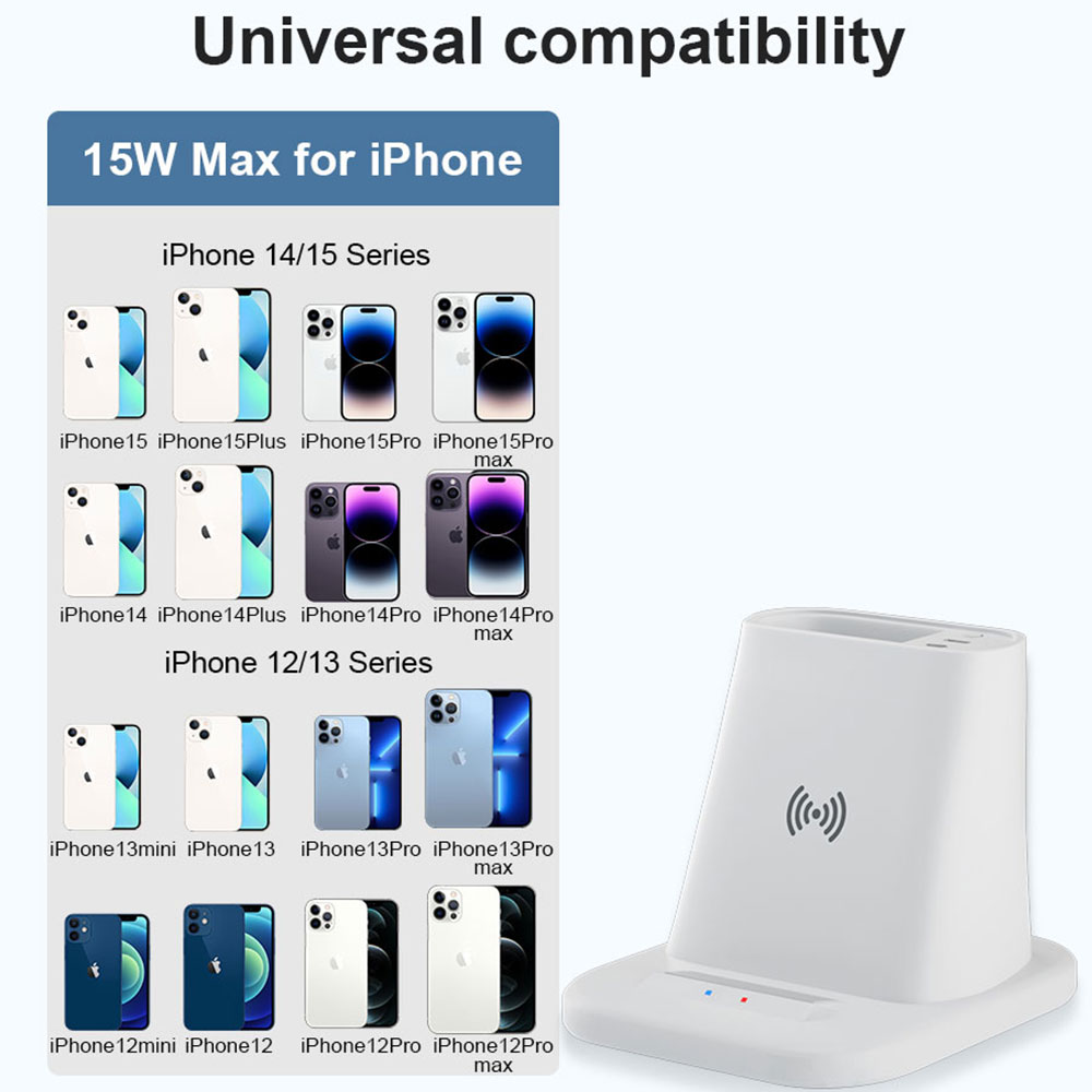 Multifunctional Office Phone Wireless Charger Promotional Gift Wireless Charger With Pen Holder