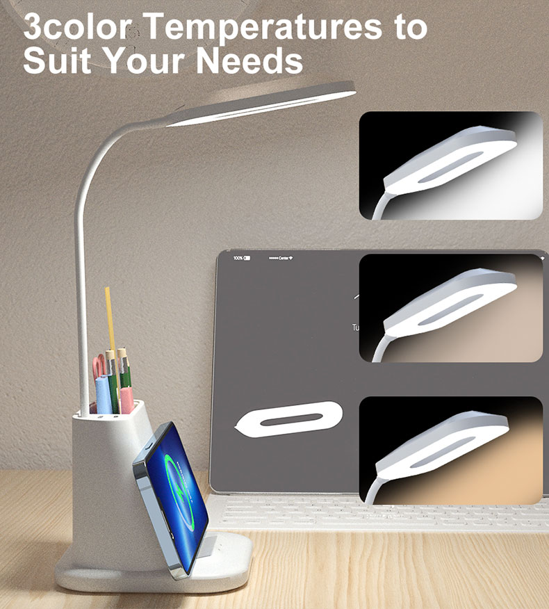 5-1 Wireless Charger Desk Lamp