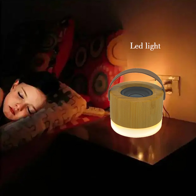 Bamboo Wooden Mini Portable Wireless Speaker Rechargeable Speaker