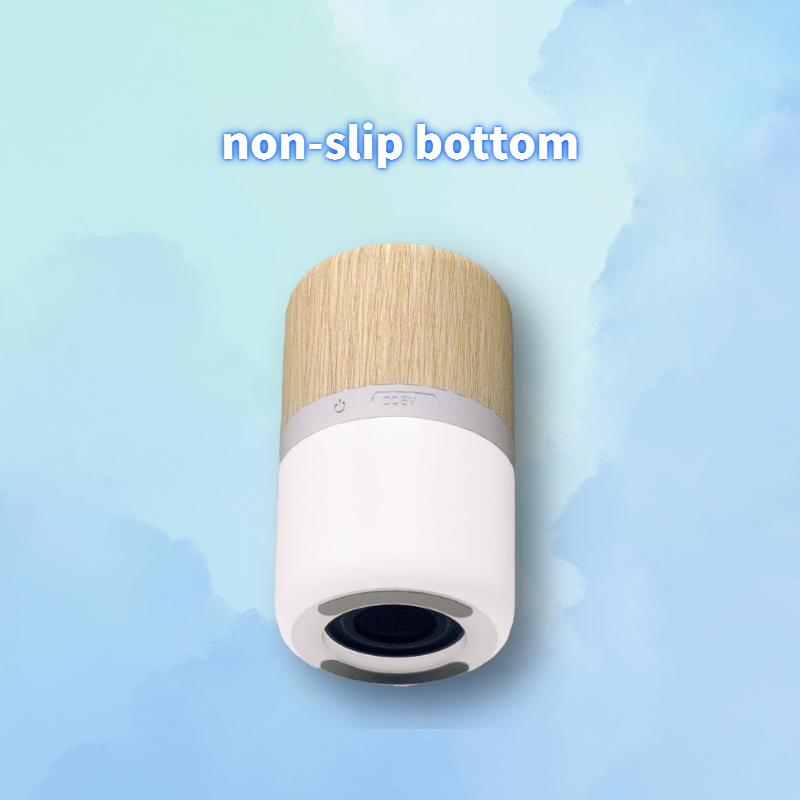 Environmentally Mini Portable Luminous Bamboo Speaker with lights