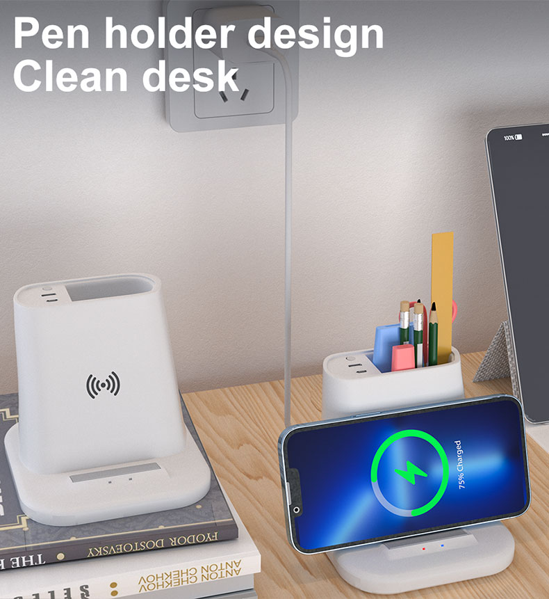 15W pen holder wireless charger