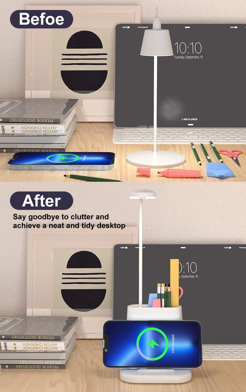 5-1 Wireless Charger Desk Lamp