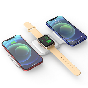 3 In 1 Mini Folding Magnetic Wireless Charger Stand Mobile Phone Wireless Charger