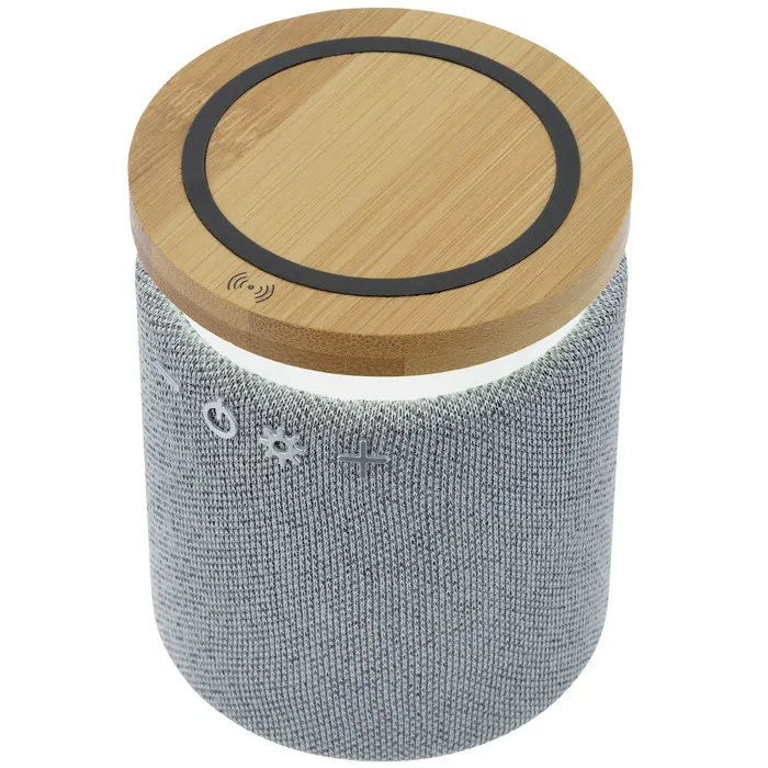 LED Light Lamp BT Speaker Fast Wireless Charger Station