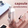 Travel Camping Mini Pocket 5000mah Emergency Charger Power Bank with Cable