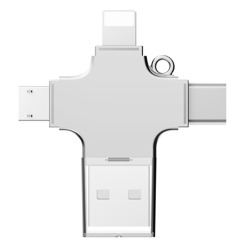 4 in 1 Commercial Metal USB Flash Drive for Share Videos