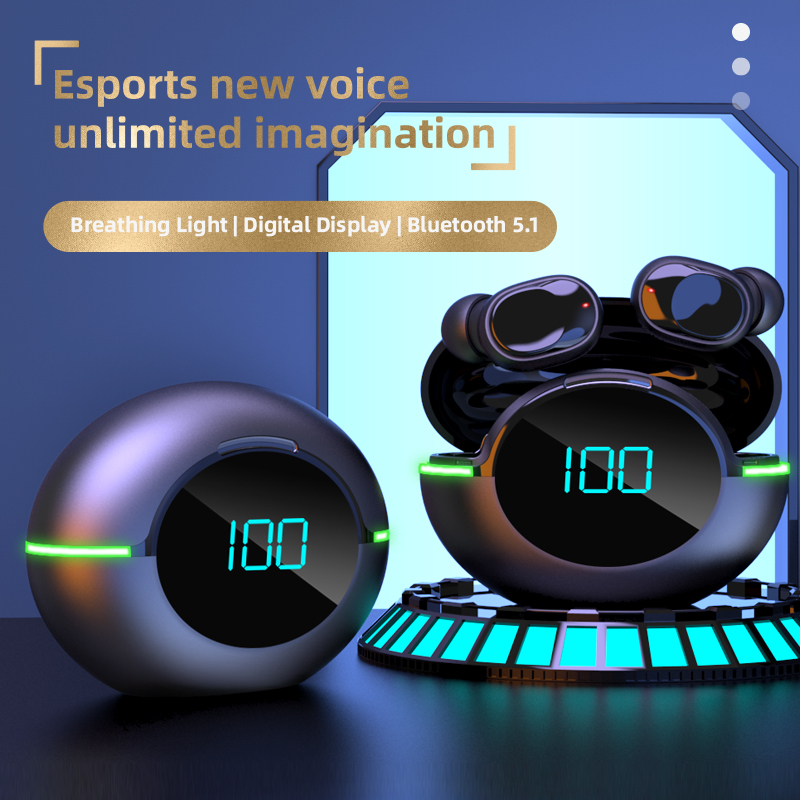 TWS Earphone HiFi Stereo Mini Led Wireless Earphone Y80