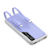 PD20W Fast Charging Power Bank 10000mah Built In Cable