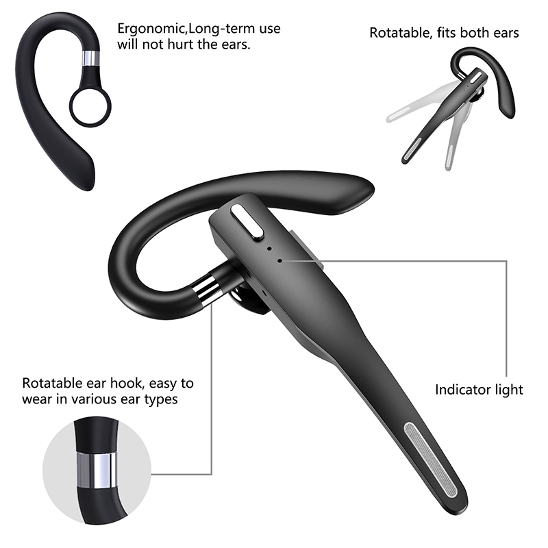525 Active Noise Cancelling Single Ear Business Earphone 