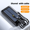 10000mah High Capacity Recyclable Solar Power Bank with Led Display