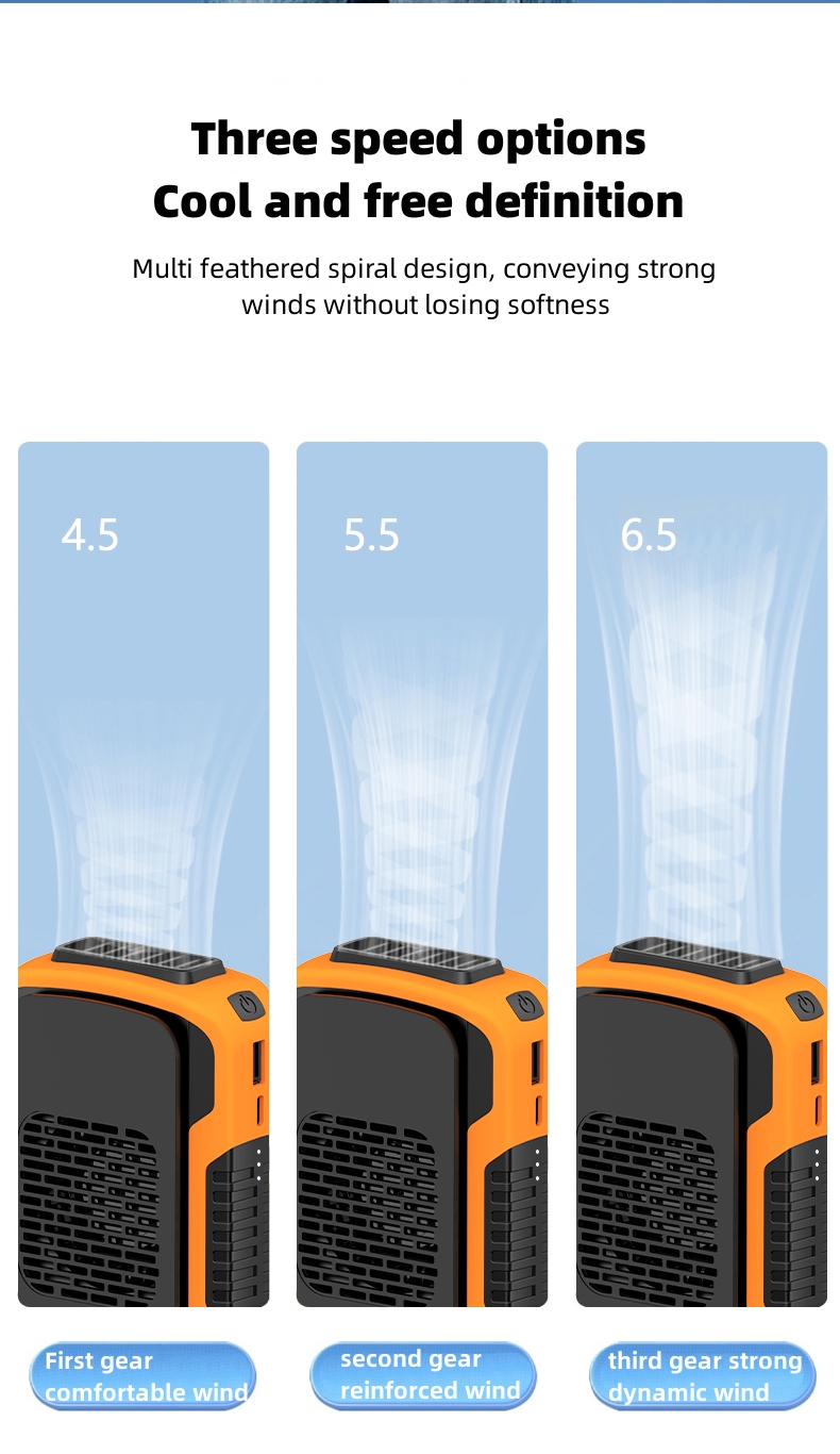 3-speed wind selection fan