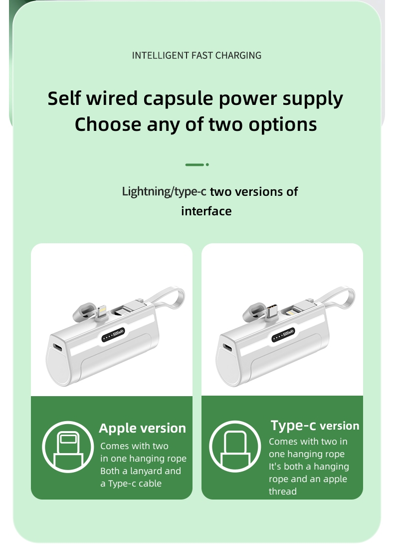Lightning/type-c two versions of interface