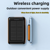 5000mAh Waterproof Orange Solar Wireless Charging Power Bank 