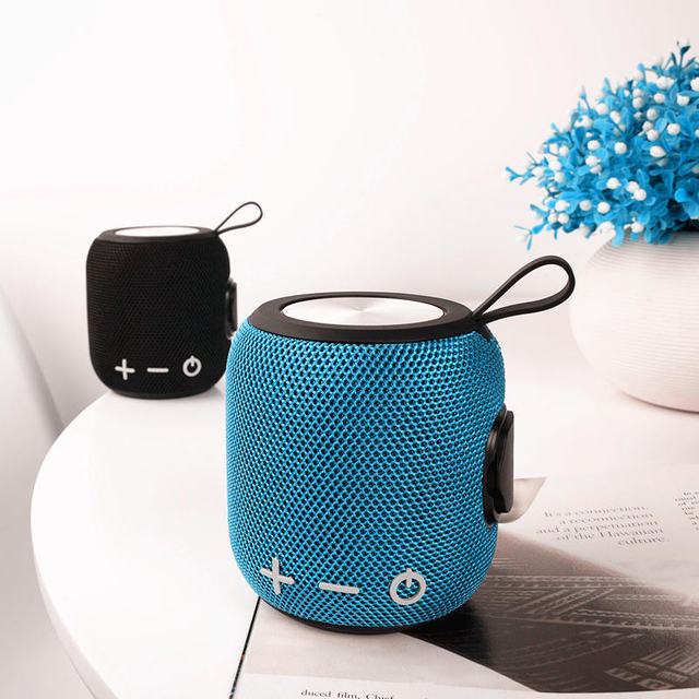 Portable Tws Mini IPX7 Waterproof Fabric Wireless Bluetooth Speaker