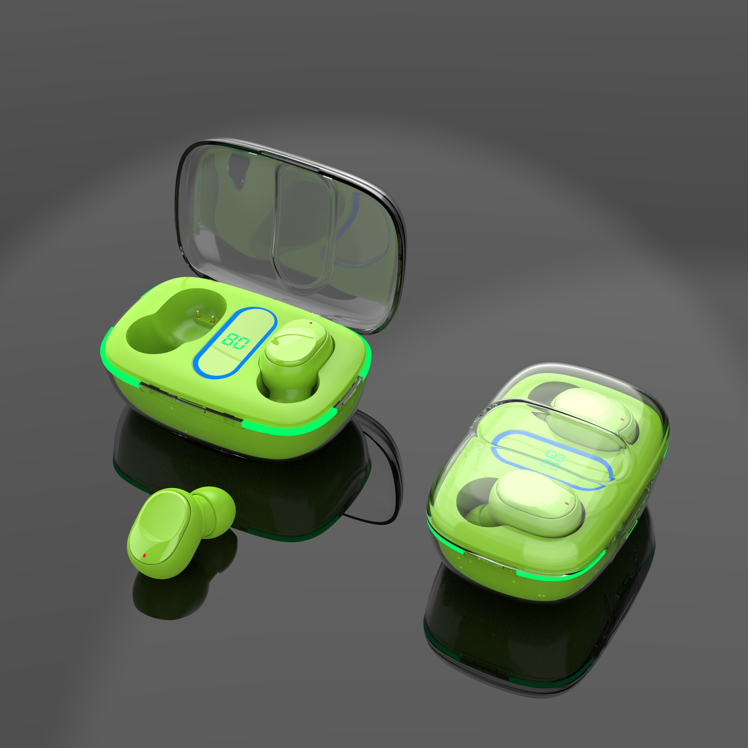 Y90 Wireless Transparent Cover Earbuds Mobile Phone Long-lasting battery Earphones
