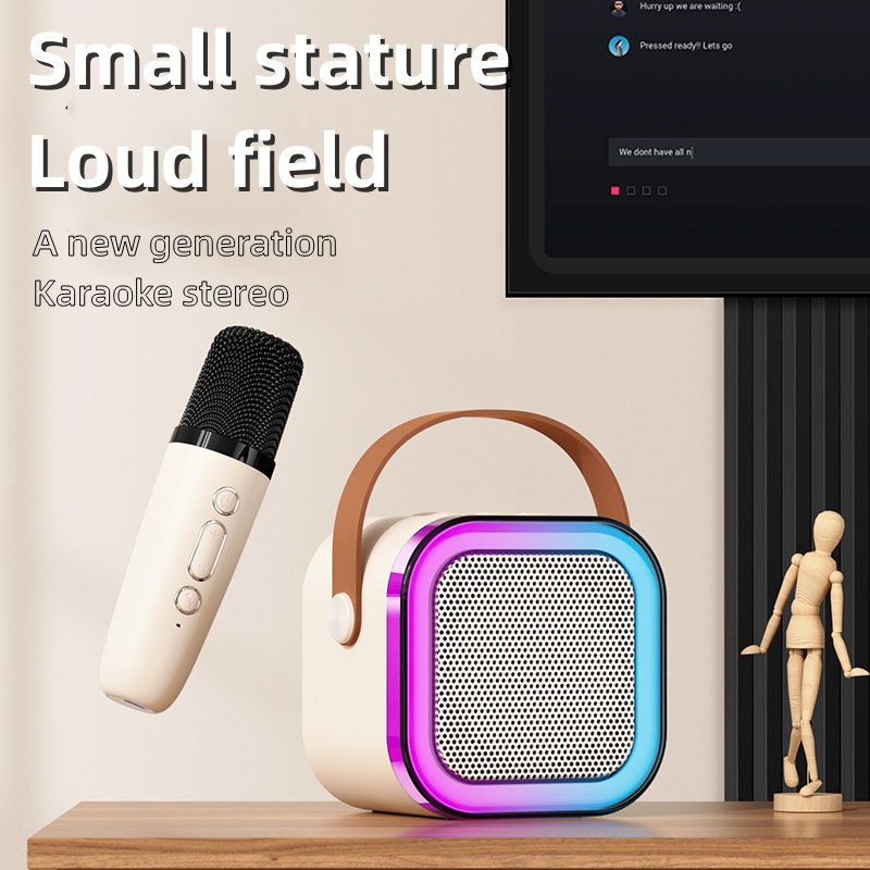 Portable Led Lamp Wireless Karaoke Speaker with Microphone