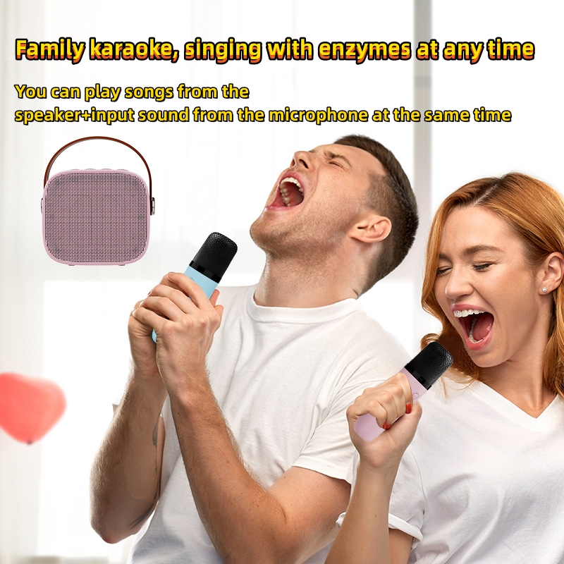 Portable Karaoke Audio Professional Wireless Home Ktv Speaker with Wireless Microphone