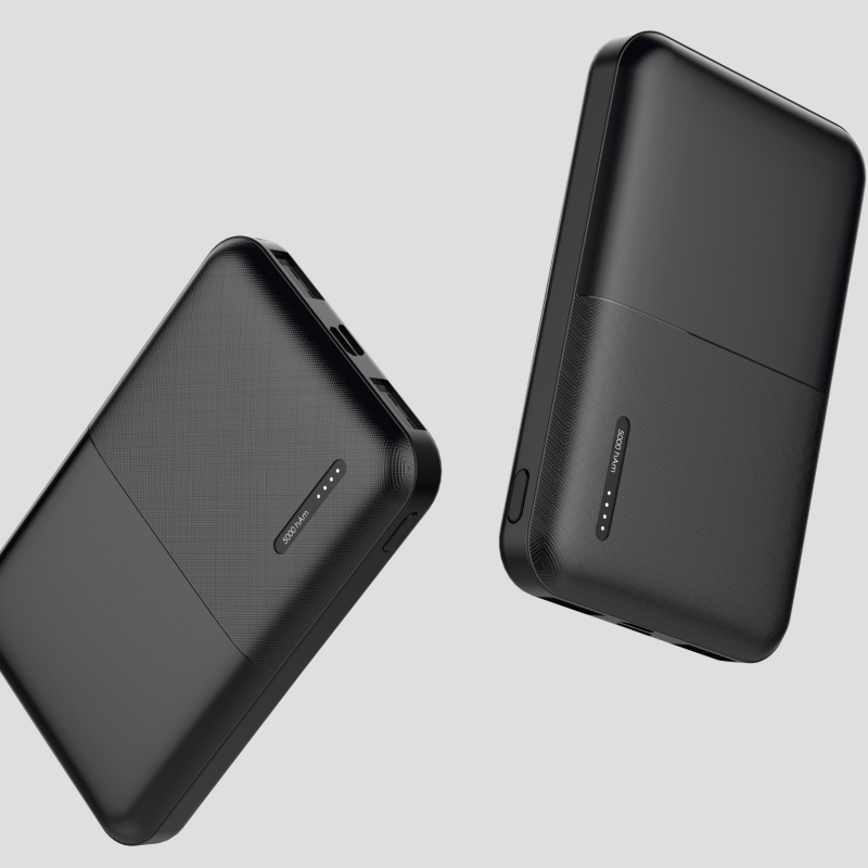 Dual Usb Output Ultra Slim Mobile Phone 5000mah Power Bank