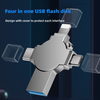 Y04 4 in 1 OTG High Capacity Fashion Metal 16MB-256GB Usb Flash Drive