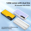 PD20W Fast Charging Power Bank 10000mah Built In Cable