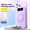 Dual USB Output Wireless Charger Power Bank 10000mah with 4 Cable
