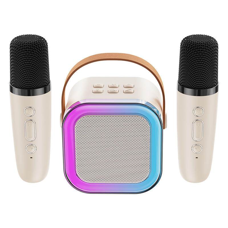Portable Led Lamp Wireless Karaoke Speaker with Microphone