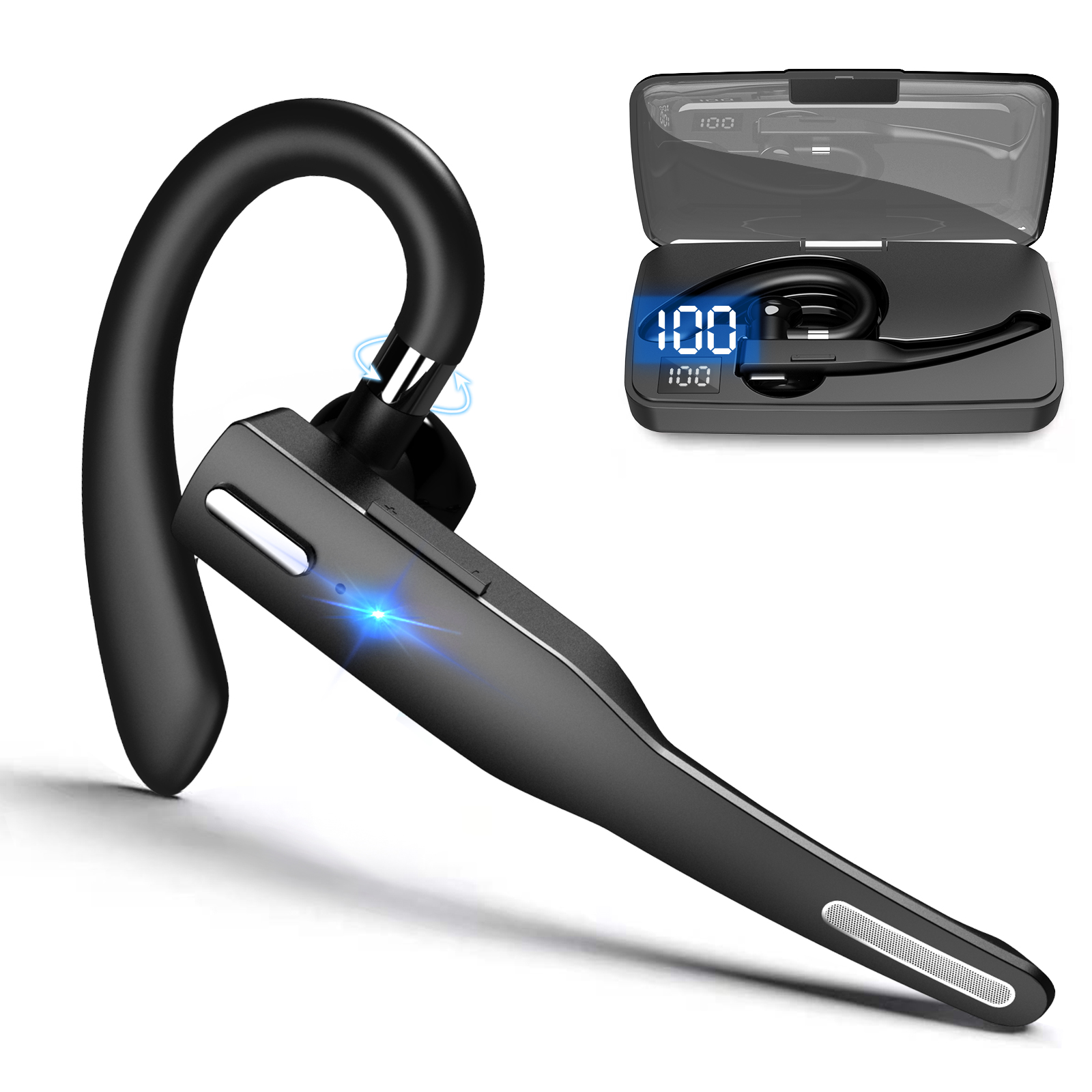 525 Active Noise Cancelling Single Ear Business Earphone 