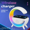 3 In 1 Wireless Charger Night Light Lamp Bluetooth Speaker Home Bedside Wireless Charging Lamp