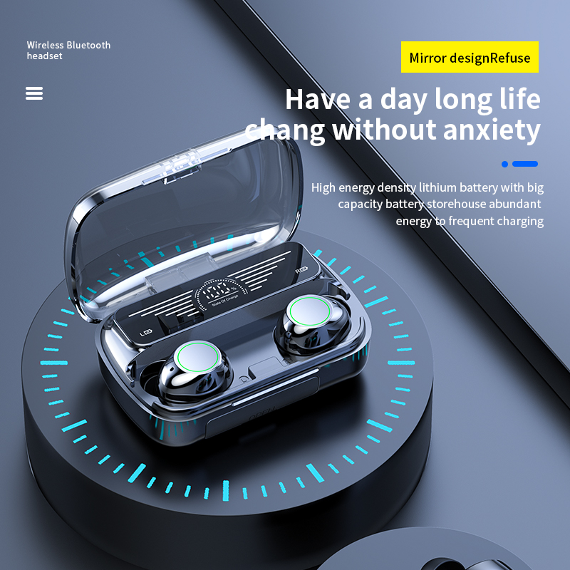 BQ10 Led Display Mobile Phone Tws True Wireless Earbuds 