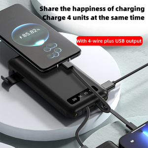 10000mah Power Bank Outdoors Travel Mobile Charger Power Bank with Cable