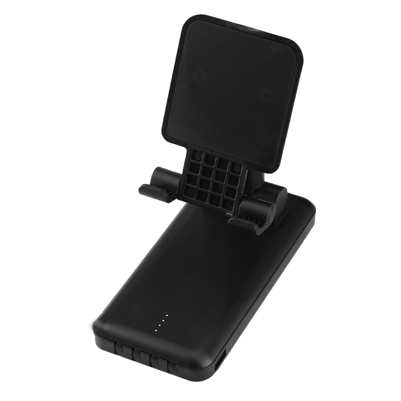 Folding Mobile Stand Holder Power bank Built-in 4 Cables