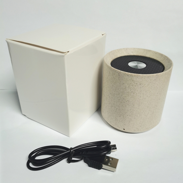 Small Wireless Environmentally Wheat Straw Speakers