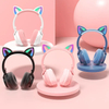 Cat Ear Headset Stereo Wireless Stereo Cute Pink Headphones
