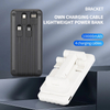 Folding Mobile Stand Holder Power bank Built-in 4 Cables