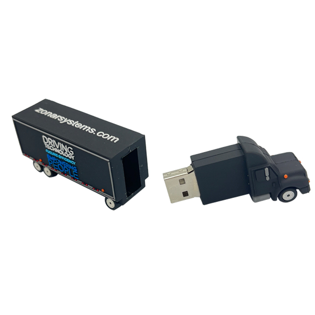 Customizable Design Truck Shape Pvc USB Flash Drive Memory 2.0/3.0 USB Stick
