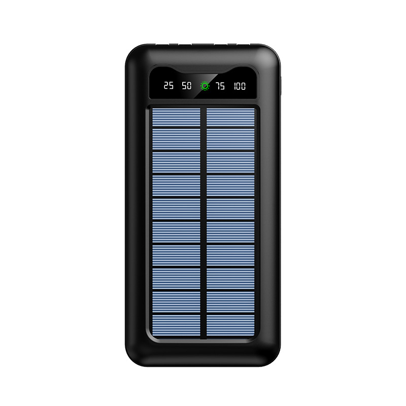 10000mah High Capacity Recyclable Solar Power Bank with Led Display