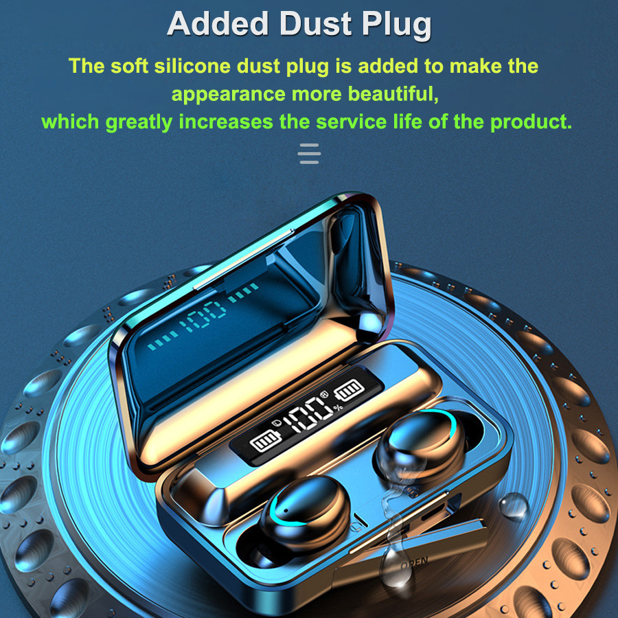 F9-5C Mobile Phone True Wireless Tws Earphones Long-lasting Battery Earphone