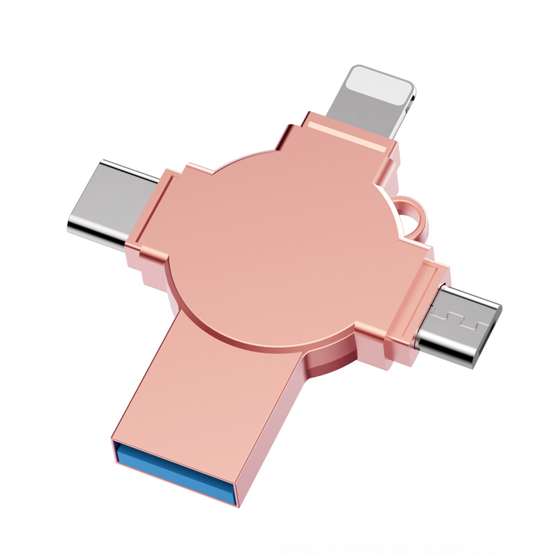 Y04 4 in 1 OTG High Capacity Fashion Metal 16MB-256GB Usb Flash Drive