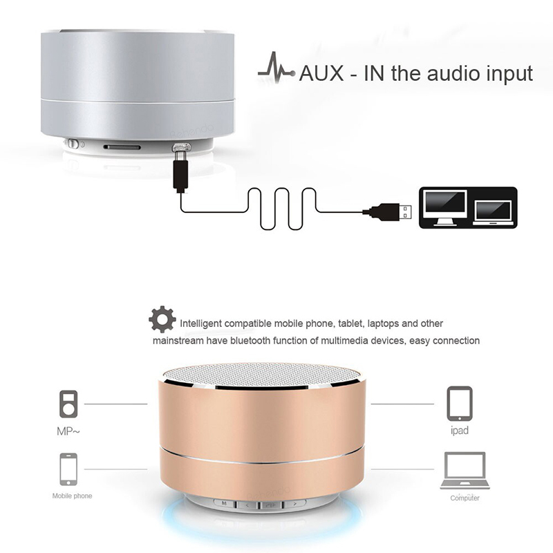Portable Mini Round Wireless Mp3 Speaker