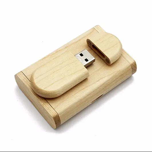 Oval 16 GB Creative Design Wooden USB Flash Drive