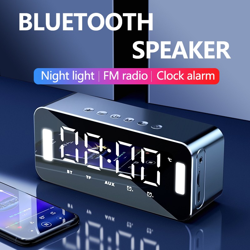 Wireless Alarm Clock Bluetooth Speaker 