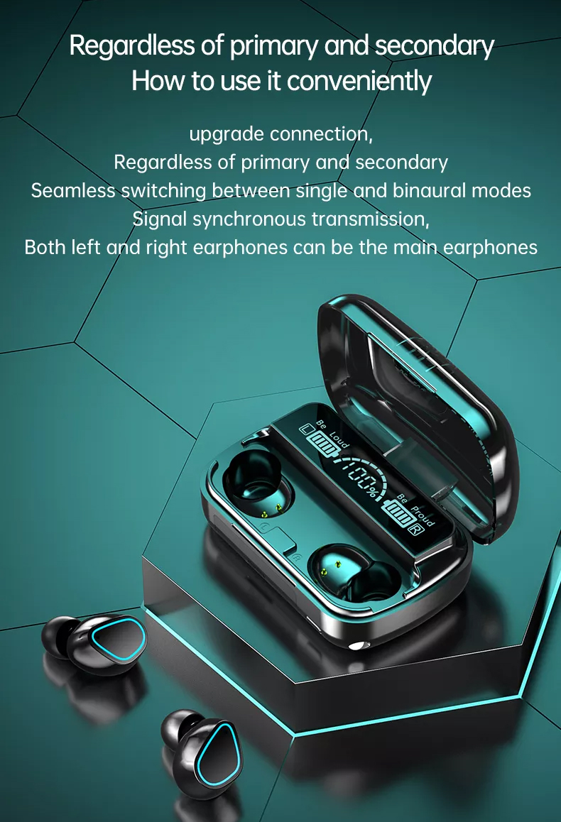 M30 Pro Tws True Wireless Sports Waterproof Touch Bass Earbuds for Phone Calls